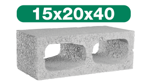 New block 2 huevos 15x20x40