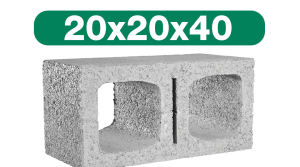 New block 2 huevos 20x20x40