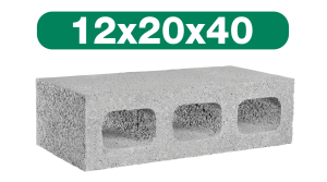 New block 3 huevos 12x20x40